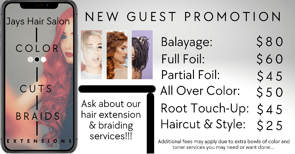 Styling Promotions | Ballwin, MO | Jay's Hair Salon