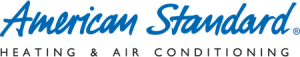 American Standard Heating & Air Conditioning logo in blue cursive with gray text below.