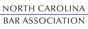 The logo for the north carolina bar association
