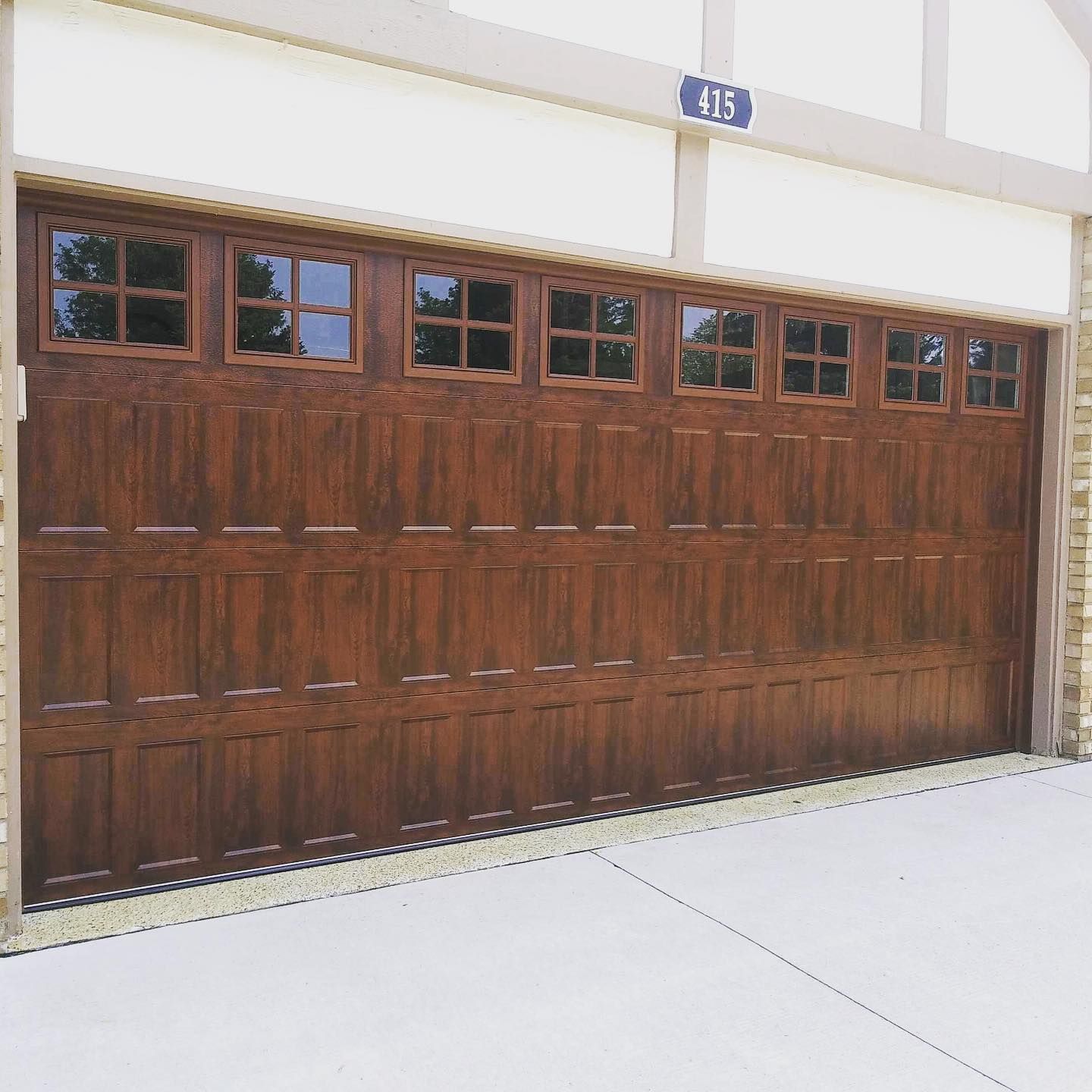 Garage Door With Glass Windows — Detroit, MI — Town & Country Door