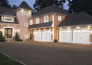 Four White Garage Doors — Detroit, MI — Town & Country Door
