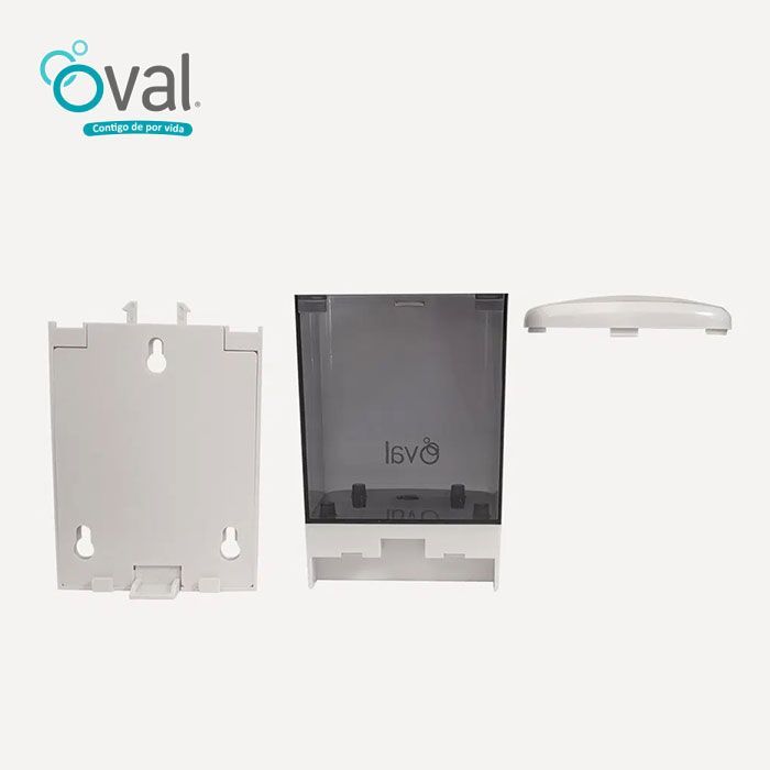 DV006 – Jabonera Humo con blanco Oval