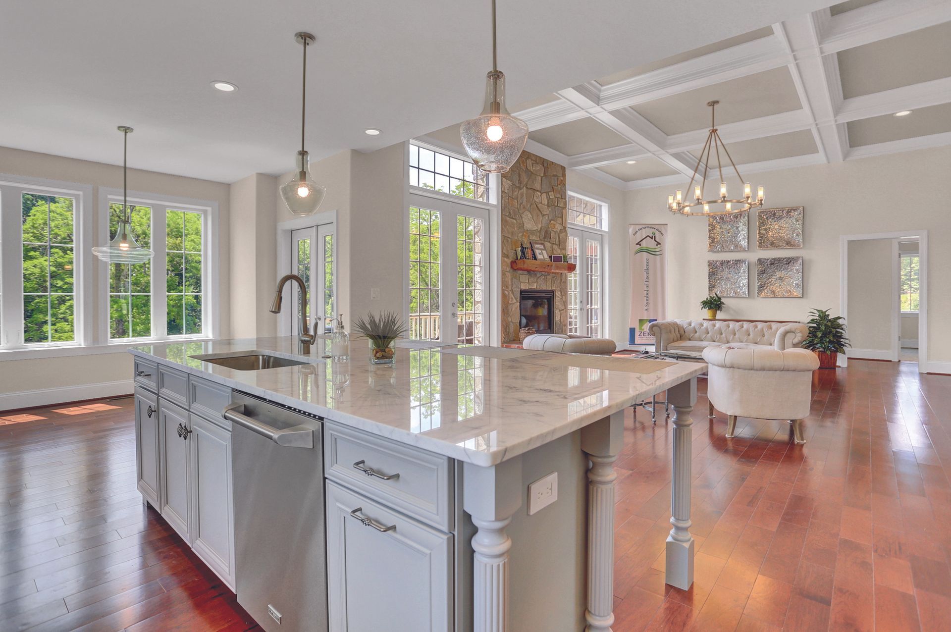 An aerial view of a large wave in the ocean.