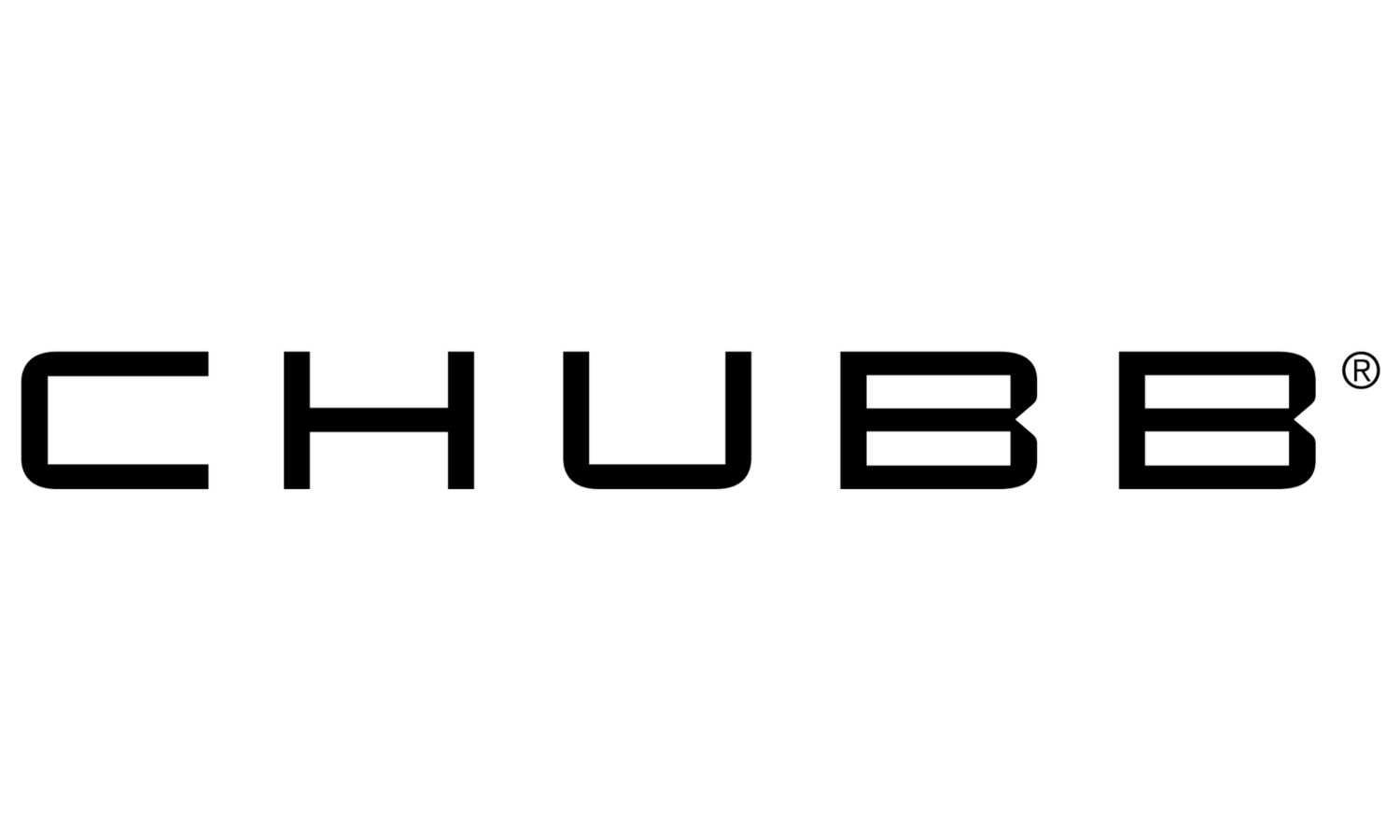 Black CHUBB wordmark logo on a white background