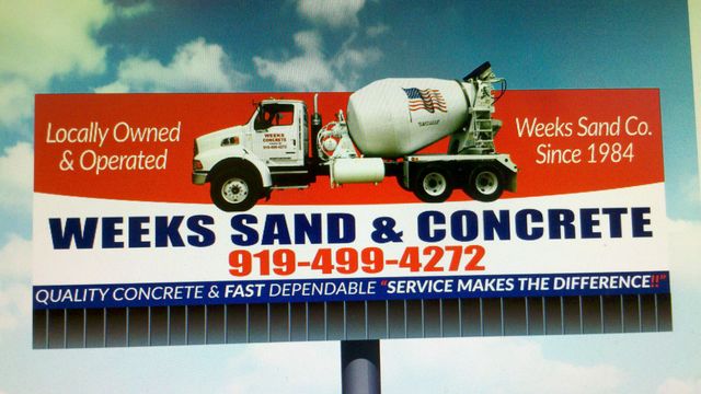 Weeks Sand Concrete Sanford Nc Cameron Nc