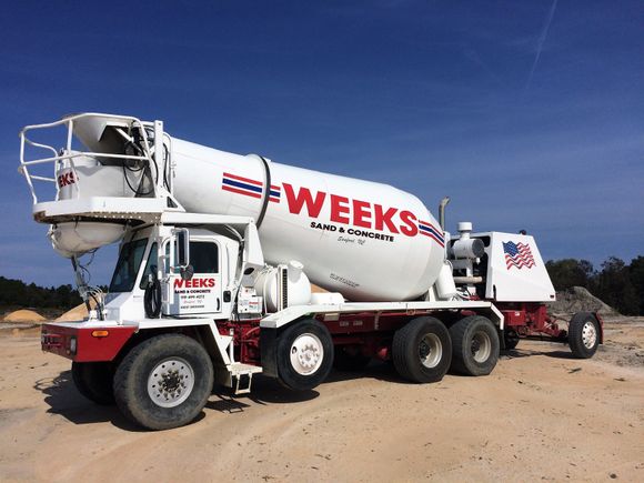 Weeks Sand Concrete Truck