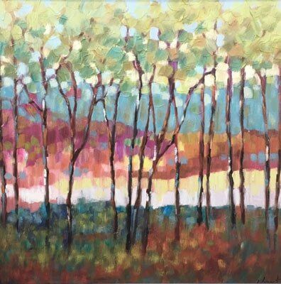 Distant Color by Libby Smart 12×12 or 20×20 — art prints Greenville, SC