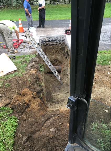 Hauling & Excavating Services — Water & Sewer Service Hookups & Repairs in Leominster, MA