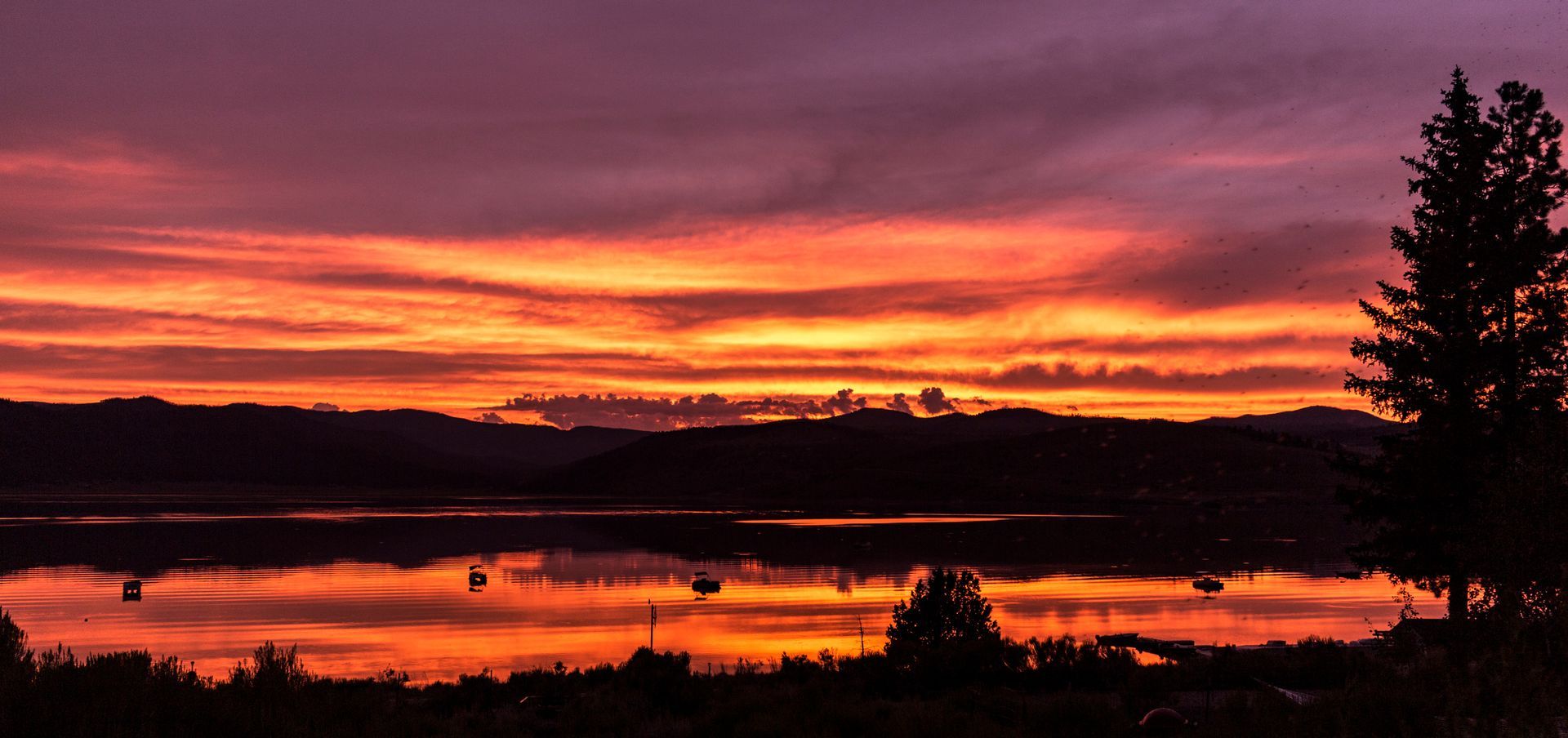 panquitch lake sunset
