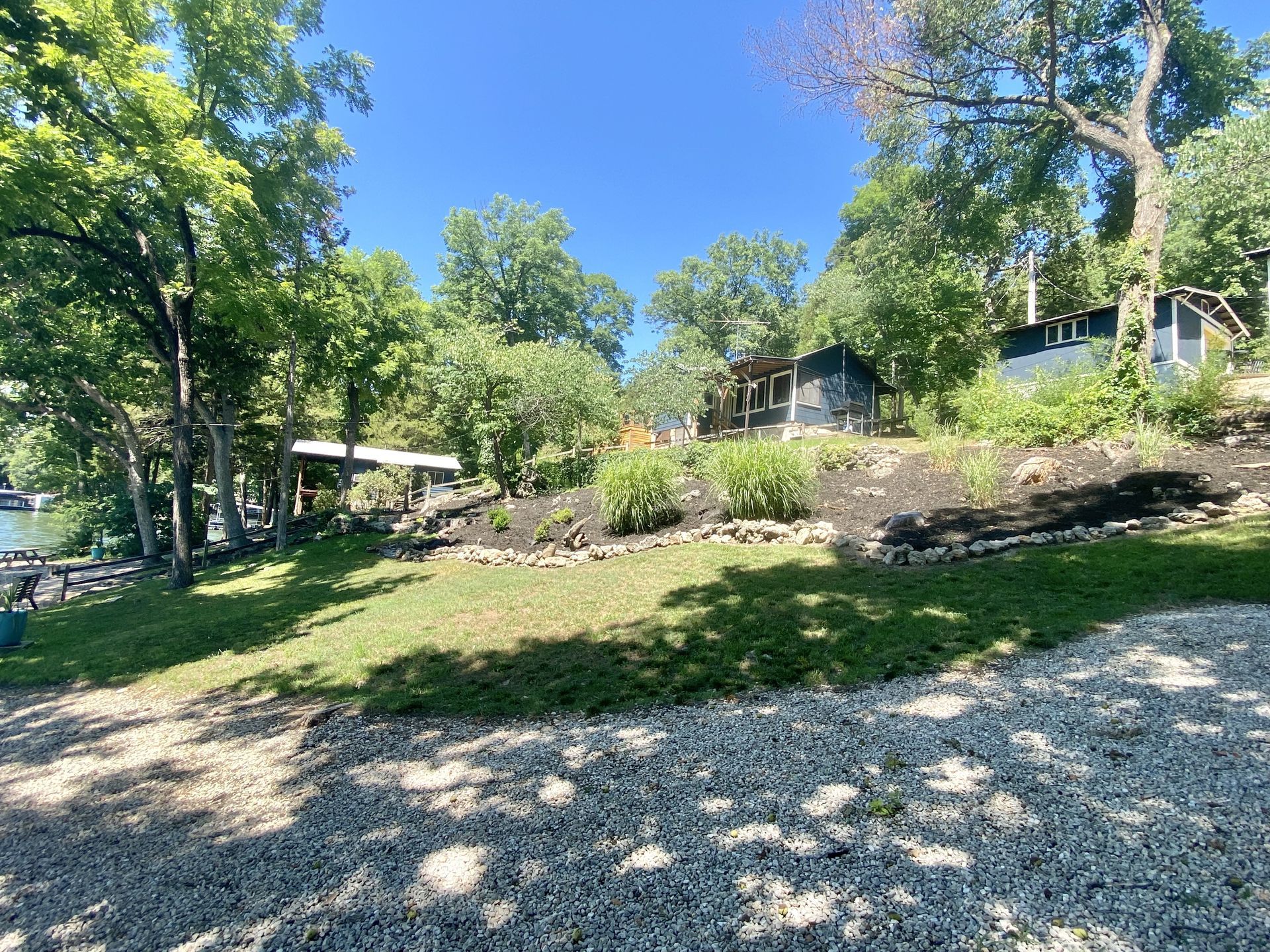 Main Cabin and gardens