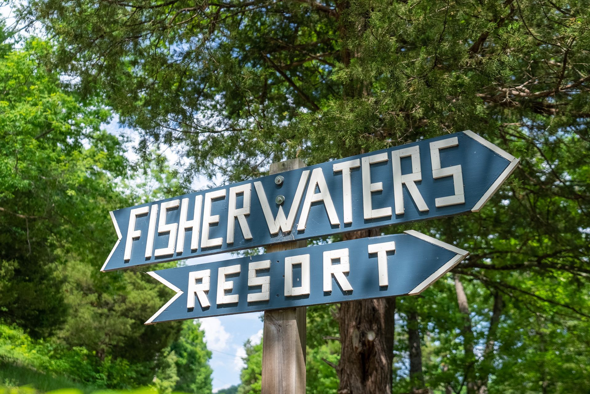 Fisherwaters Driveway Sign