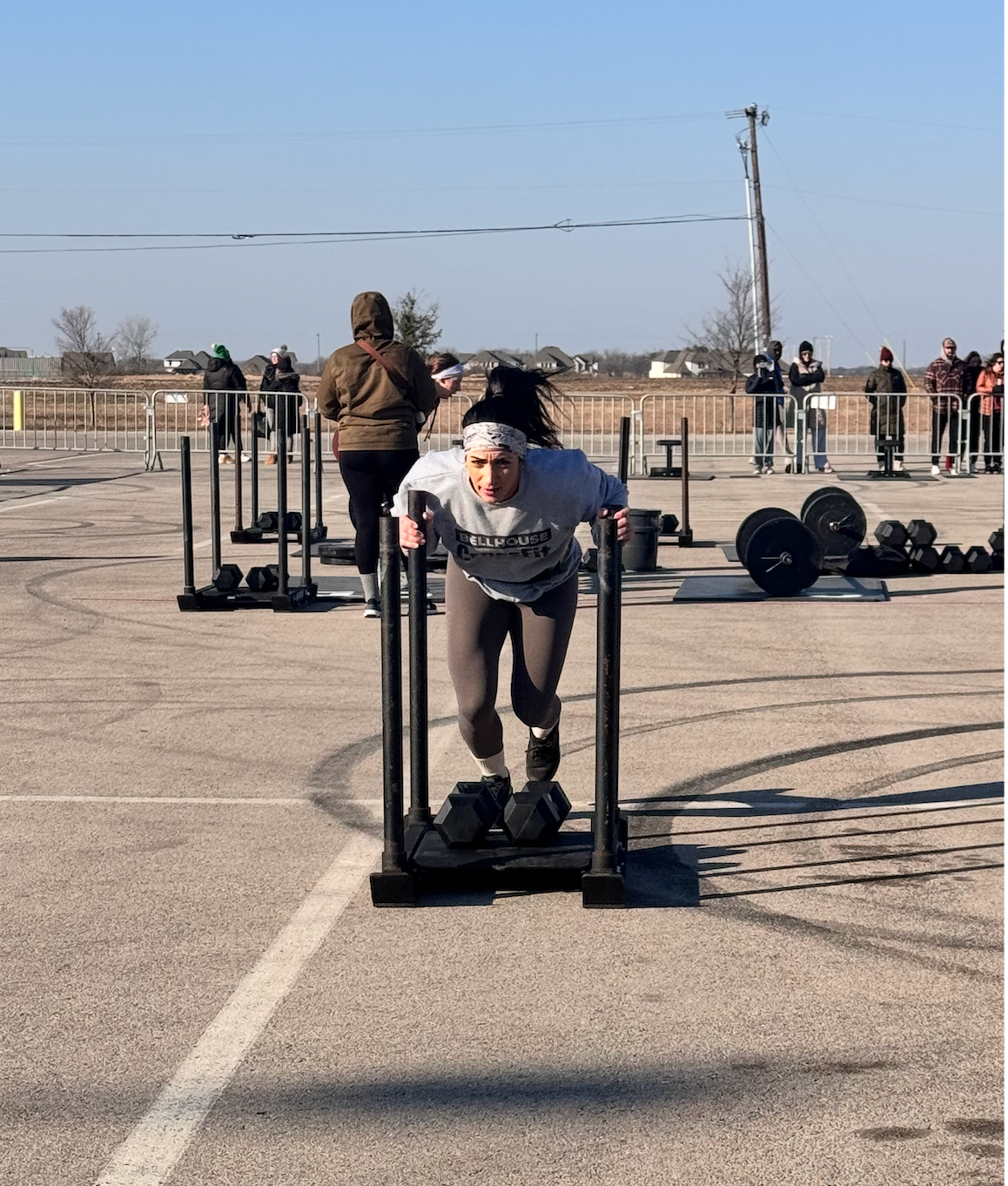 Hyrox class at Bellhouse CrossFit in Baytown, TX