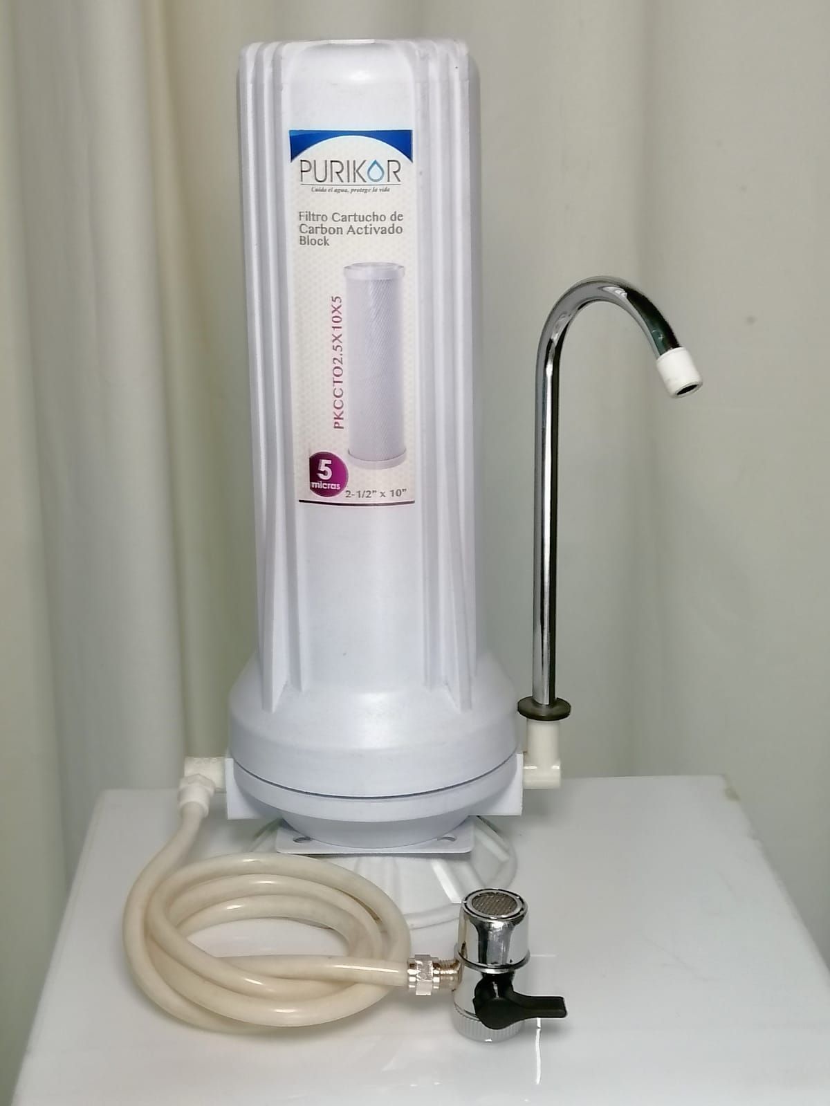 Filtro para uso en el hogar , de facil instalacion .