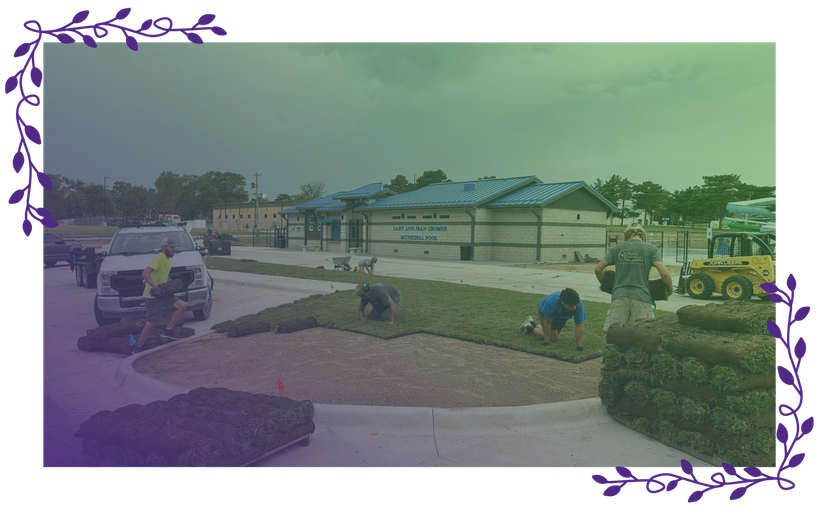 landscape design in pratt, ks with younie lawnscapes