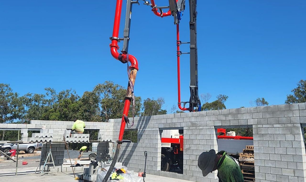 Concreting Service - Concrete Pumping & Slabs - CQ Brick & Blocklaying - Yeppoon QLD