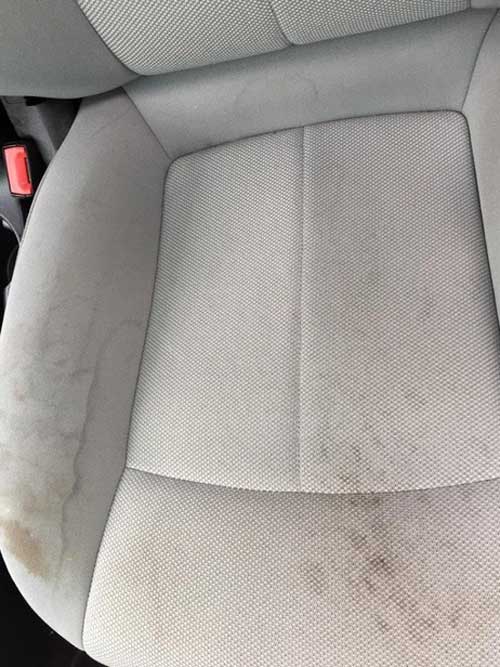 Dirty Car Seat — Detailing in Budd Lake, NJ