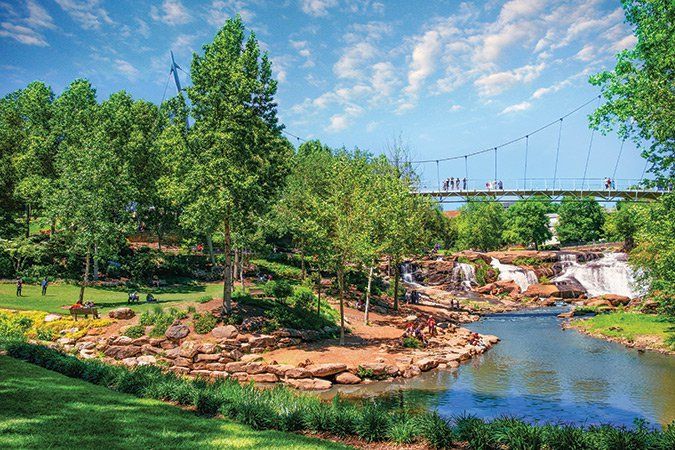 A Sunny Day at Falls Park