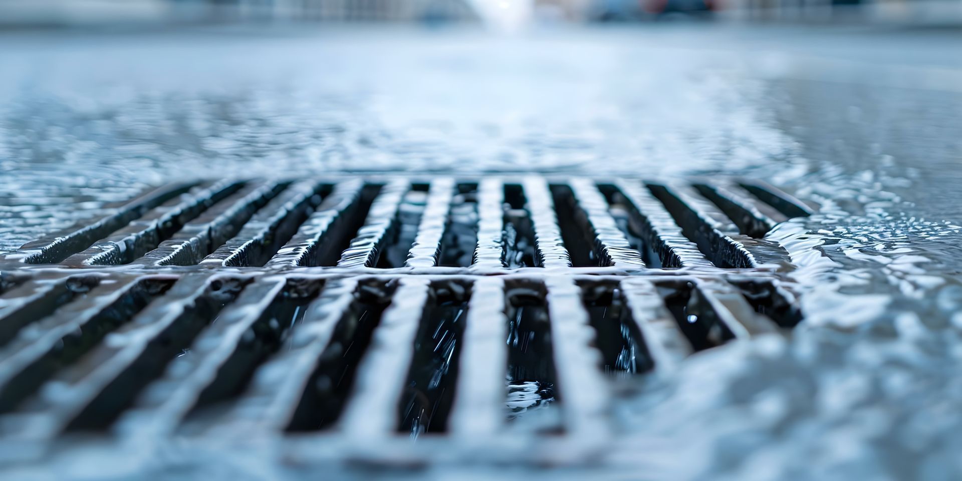 Un gros plan d'un couvercle de trou d'homme avec de l'eau qui en sort.