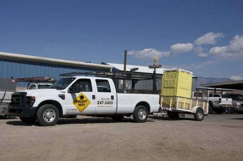 Right Way Roofing, Inc work truck in Albuerque, NM / Right Way Roofing, Inc work truck in Albuerque, NM