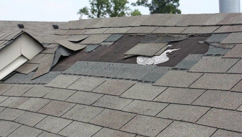 Wind damage on pitched shingle roofs