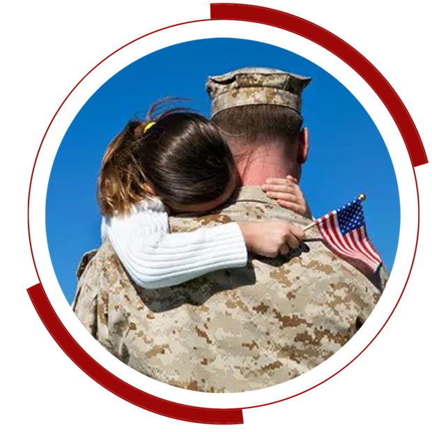 Man Hugs Daughter — Denver, CO — Veterans & Friends Empowered, Inc.