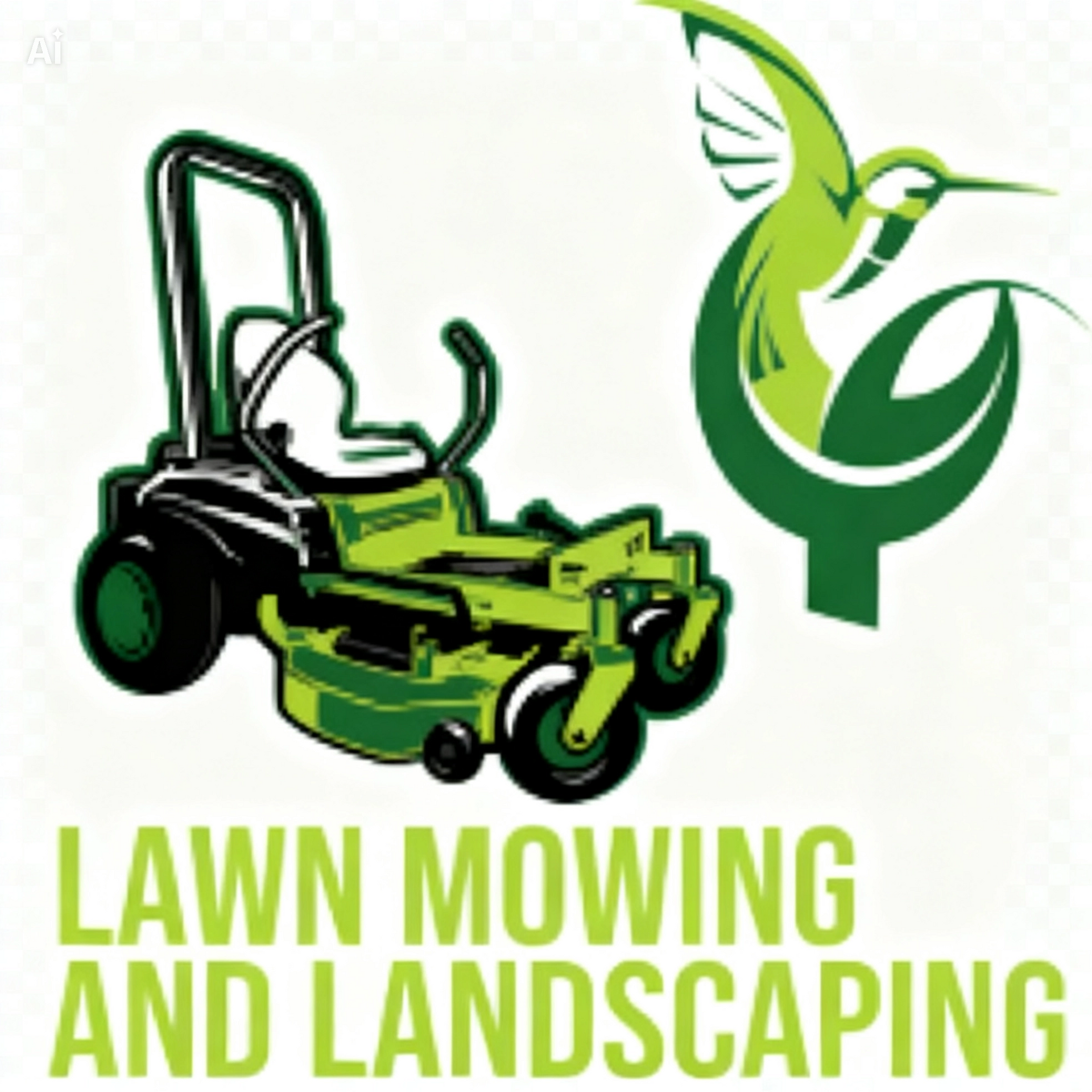 LocalSplash Landscaper logo with green-and-black house and tree graphics