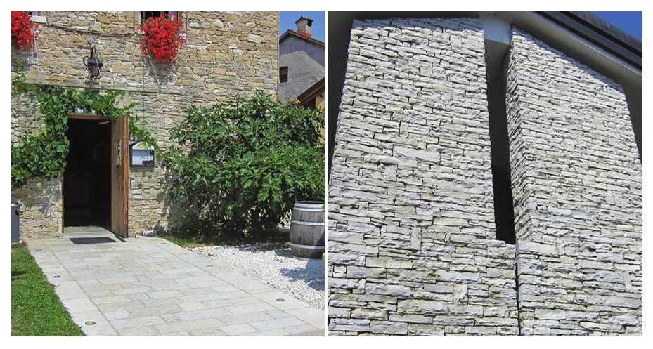 Opere di ammodernamento e restauro di muri e pavimentazioni esterne con pietre naturali