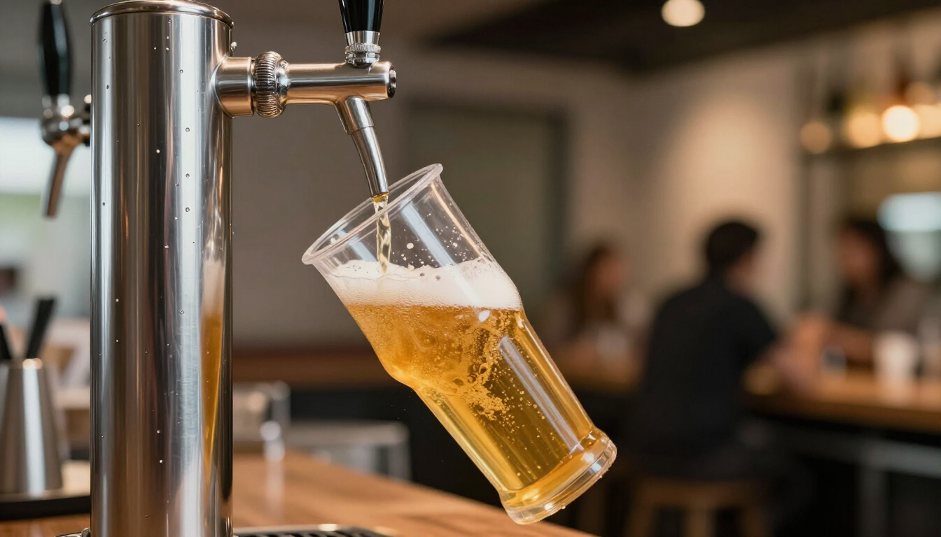 Nalewanie piwa do butelki