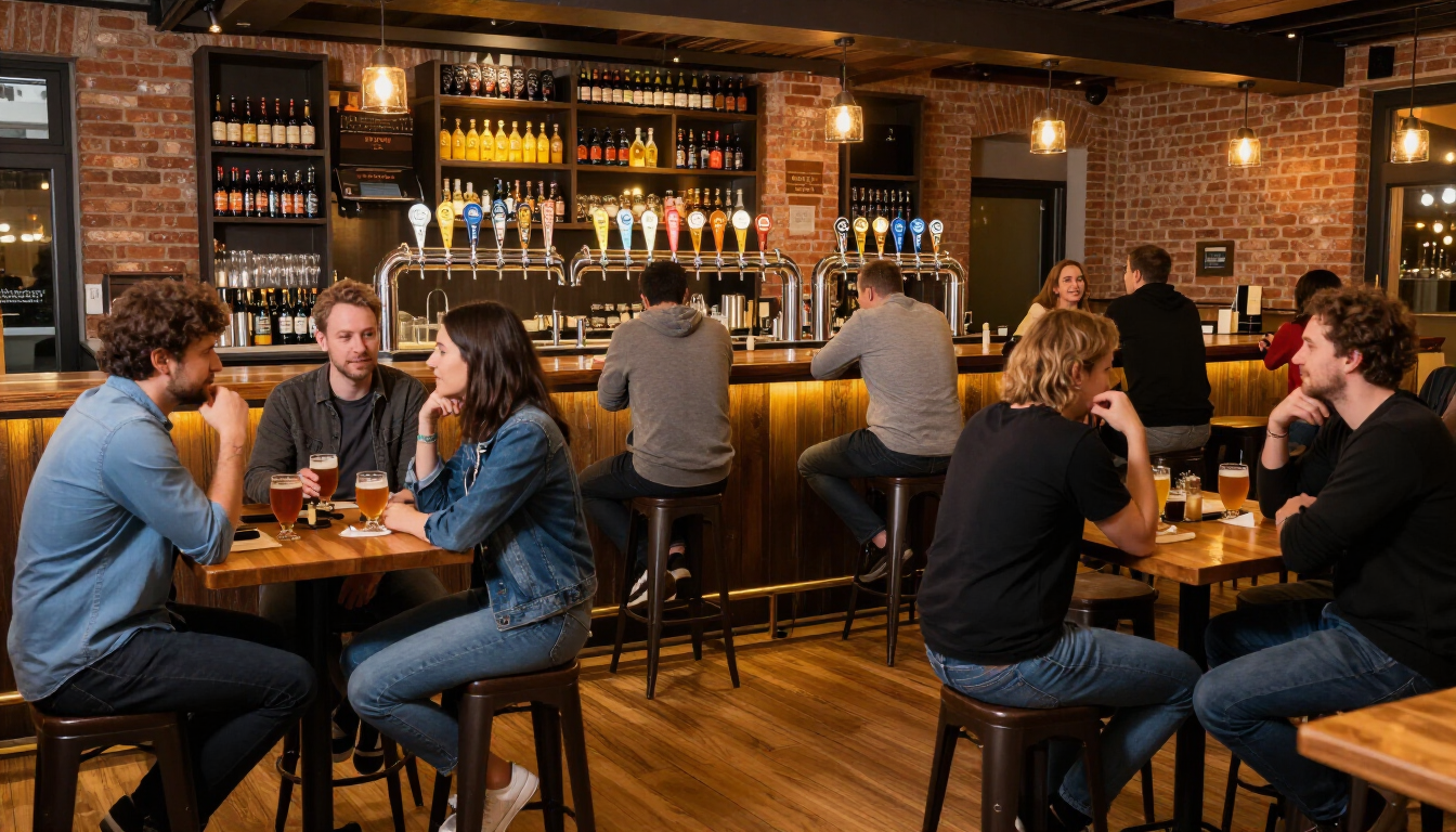 Wnętrze Taproom Wilanów i nasze krany