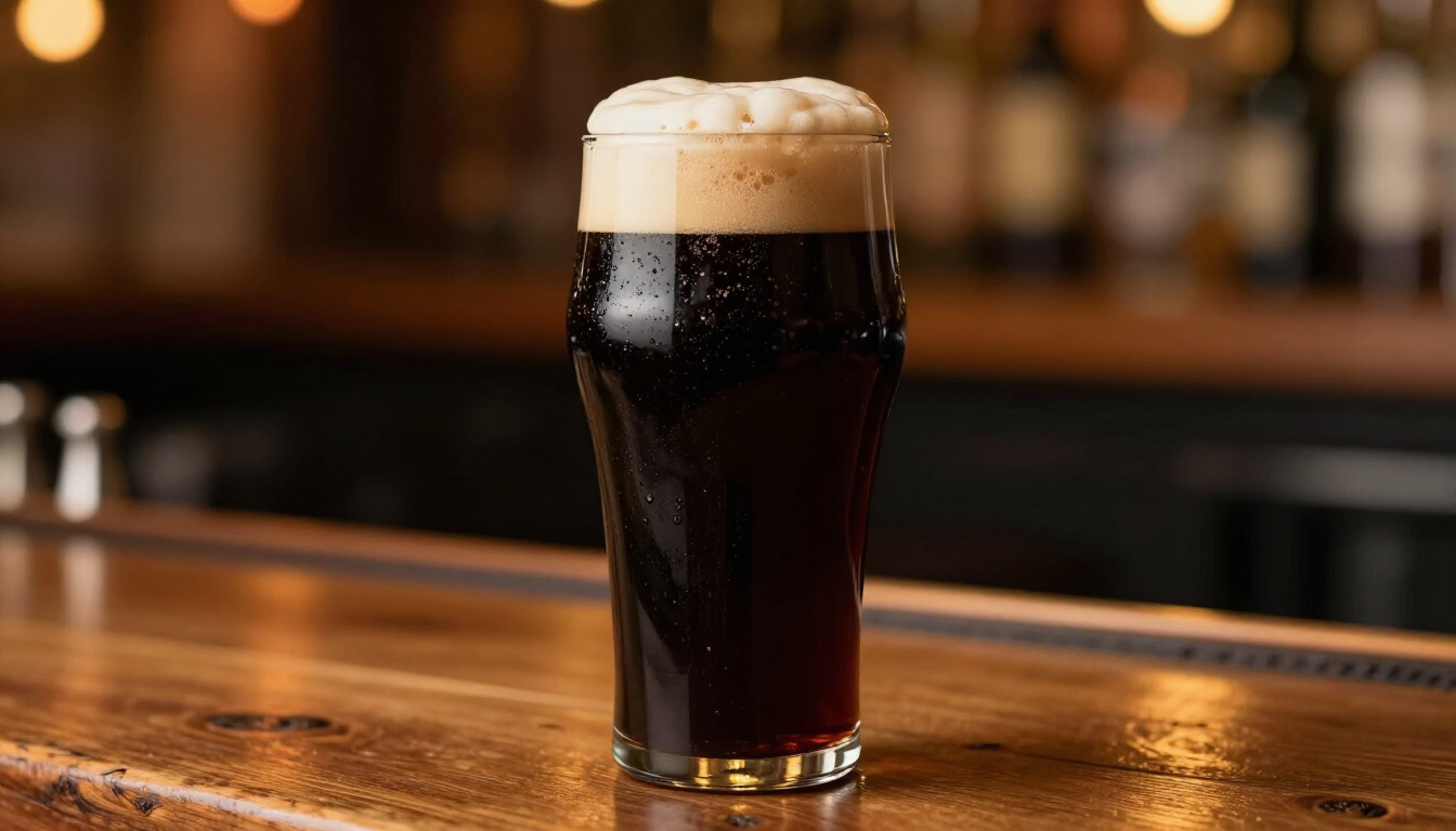 Kremowy stout z efektem kaskadowym