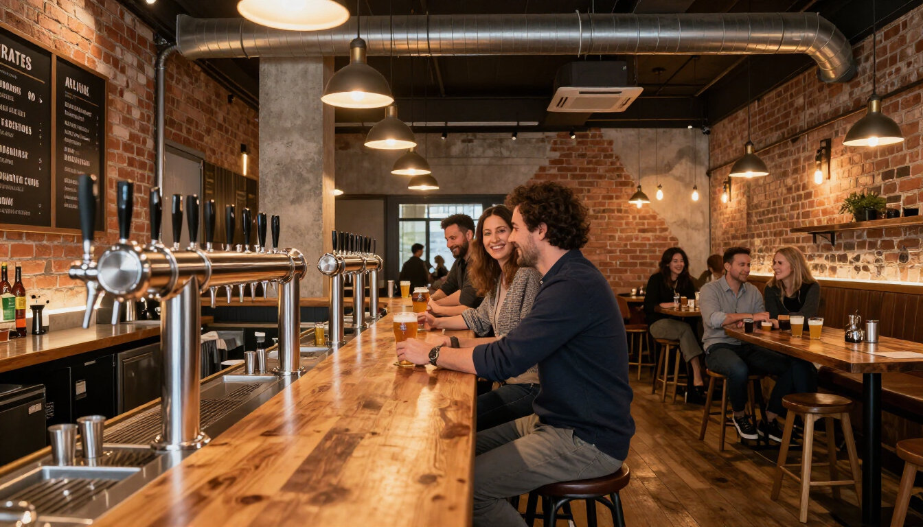 Wnętrze Taproom Wilanów