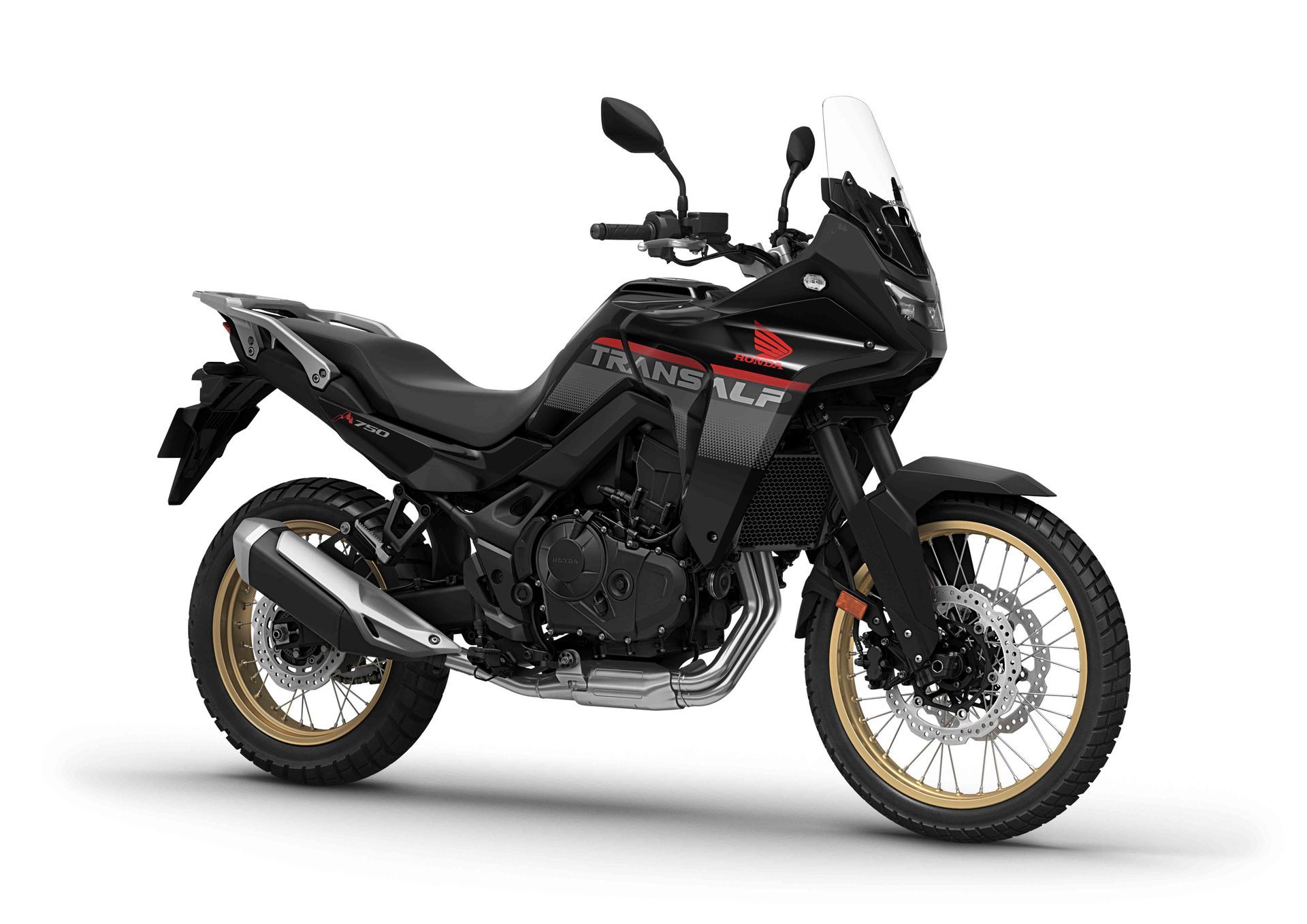 25 honda transalp black quarter image