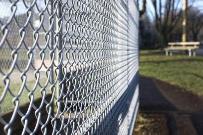 Metal fence cage closeup in a park — Shepherdsville, KY — Schmidt Fencing