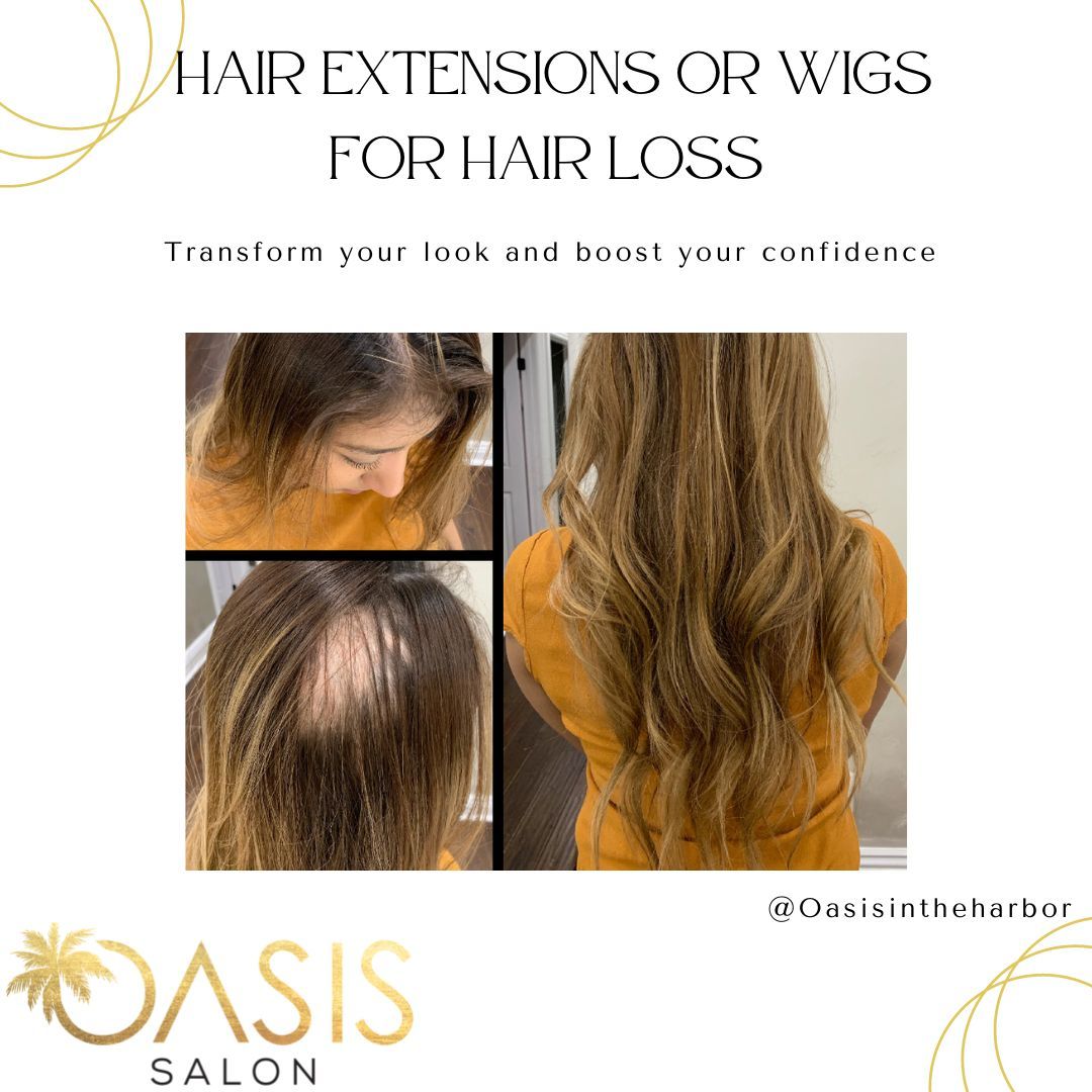 Hair extensions or wigs for hair loss can transform your look and boost your confidence.