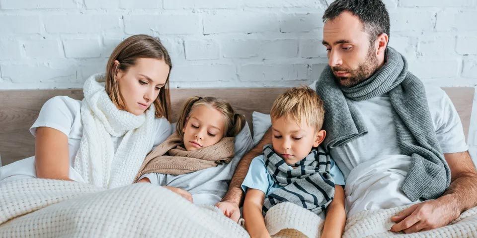 Family on Bedroom — Vashon, WA — Vashon Heating & Cooling