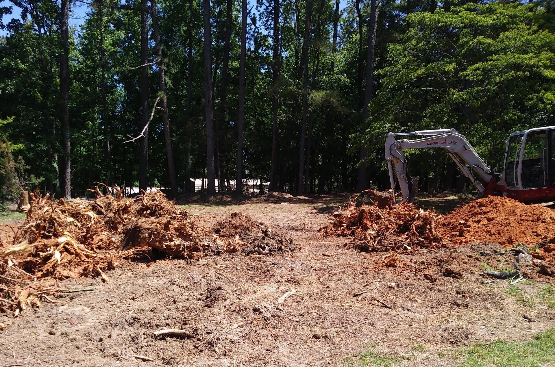 Land Clearing Wake Forest, NC Betts Excavation