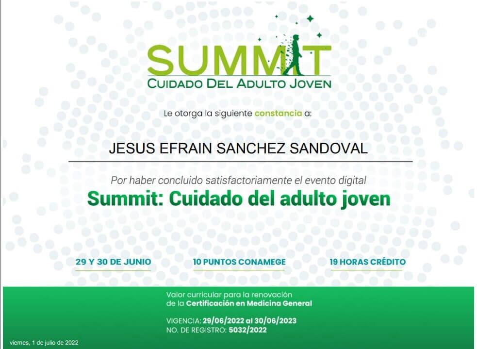 PEDIATRA JESÚS EFRAÍN SÁNCHEZ SANDOVAL
