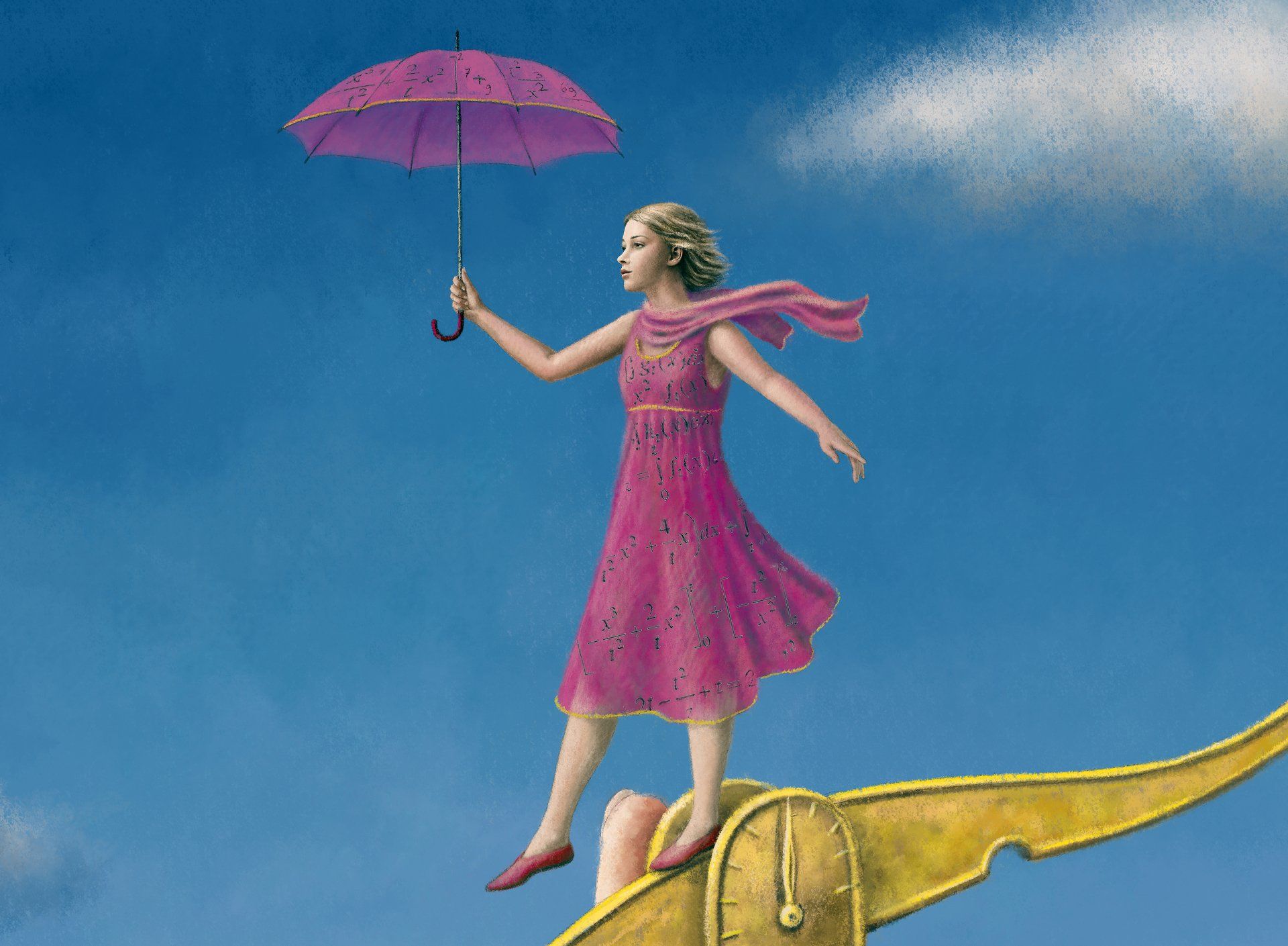 Ludvik Glazer-Naudé, Illustration, Digtal art, Panoramabild, Privatbank, Merck Fink / acrylpainting, adler, acryl, acrylmalerei, landschaft, leuchtturm. immobilien