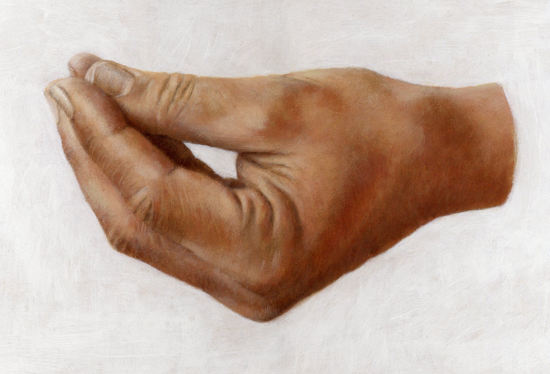 Cavattele, Italienische Nudeln / Motiv für eine Anzeigenserie / Acryl auf Holz