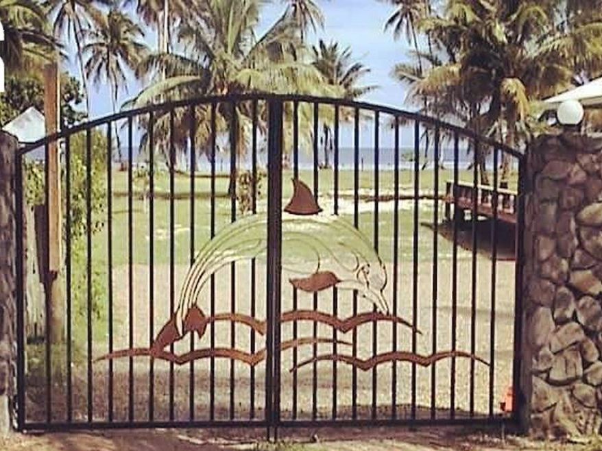 Gates with dolphins by Shane Bower Fiji 