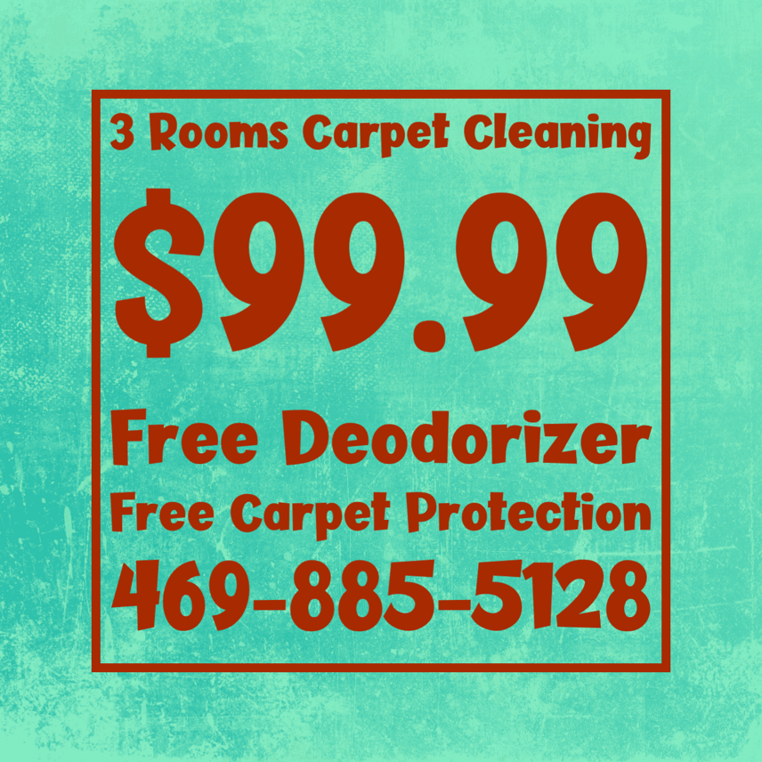 Residential Carpet Cleaning 3 Rooms 79.99 Call 4698855128