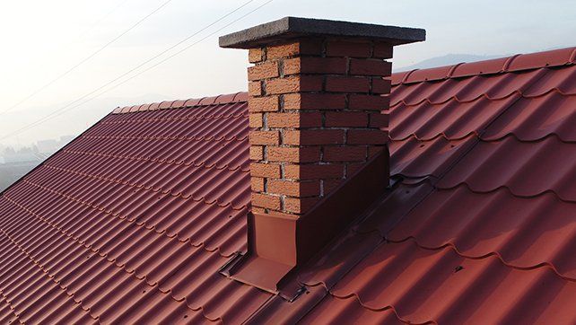 Installed Brick Chimney — Livermore, CA — Charlie Dunn & Sons