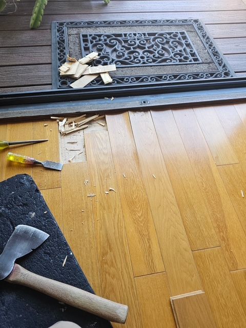 floor repair during