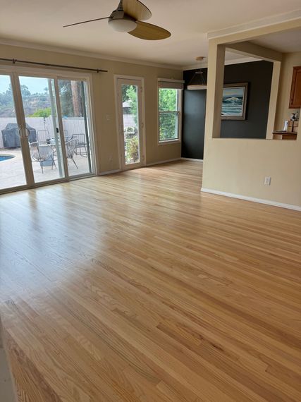 wooden floor in a living room in san diego ca