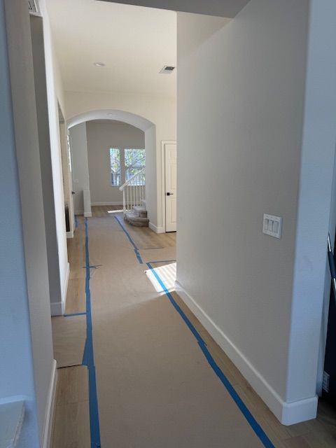 paper placed over new install in oceanside ca sd's finest flooring