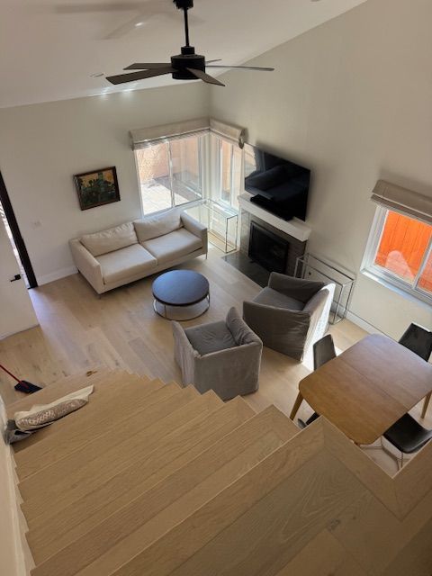 upper shot of hardwood floor job in Carlsbad san diegos finest flooring