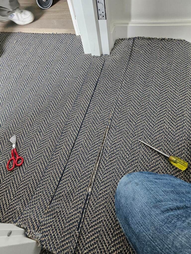 herringbone carpet repair