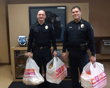Community involvement law enforcement donuts