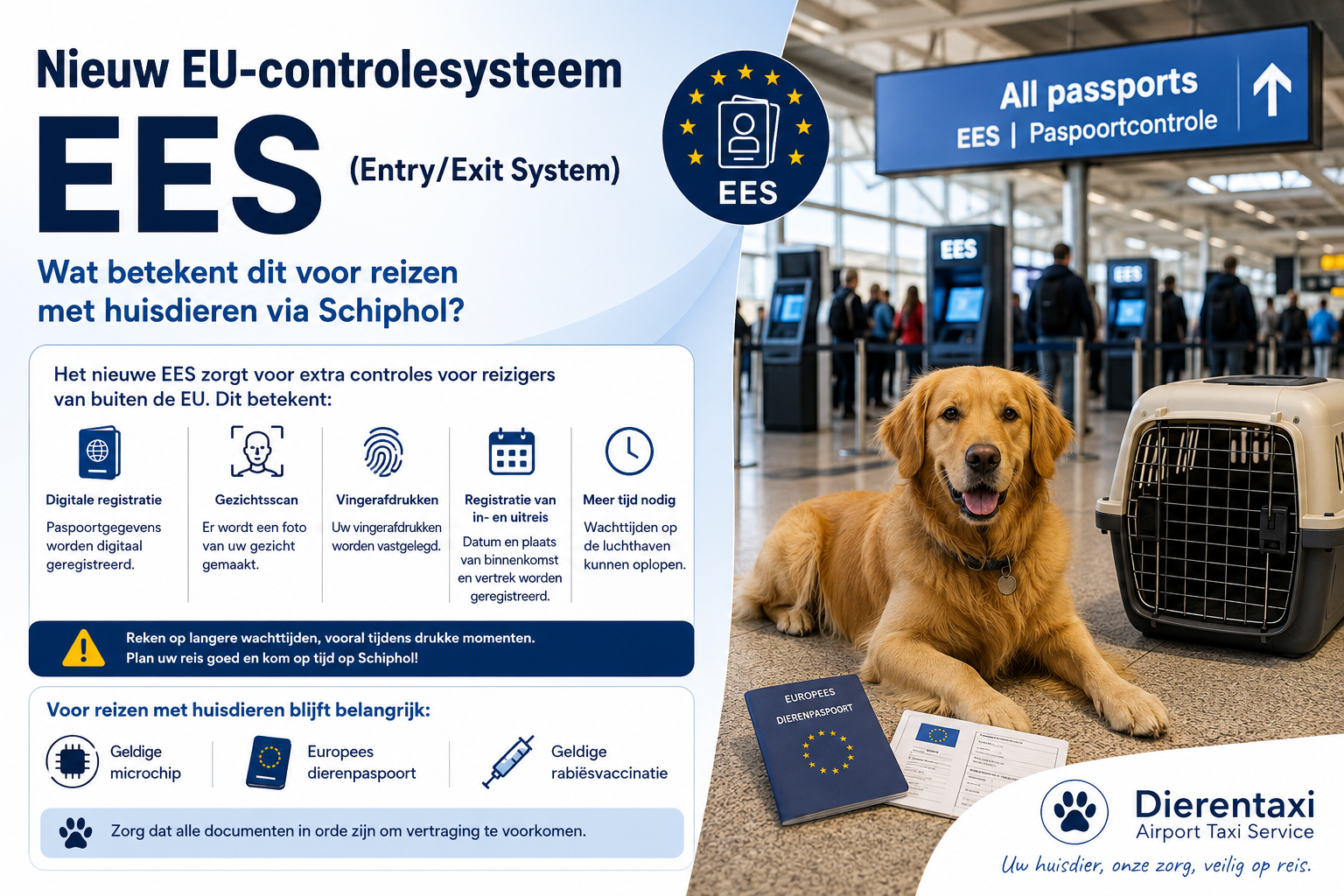 Vanaf 2026 is het nieuwe Europese controlesysteem EES (Entry/Exit System) volledig actief