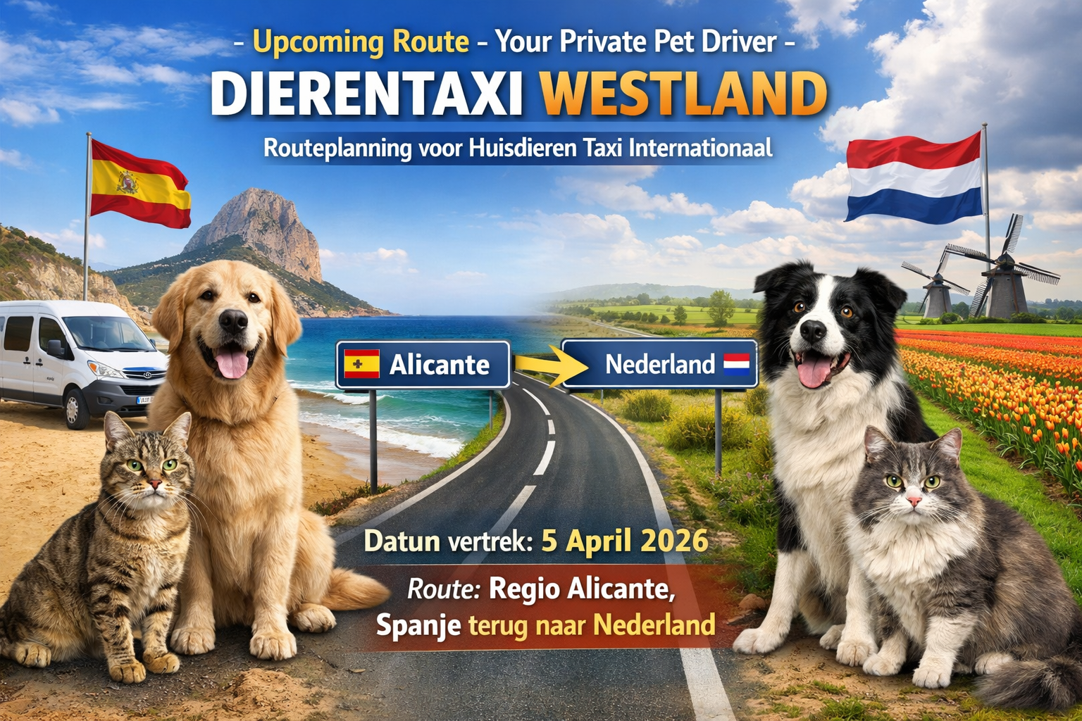 Upcoming Route – Your Private Pet Driver- Dierentaxi Westland